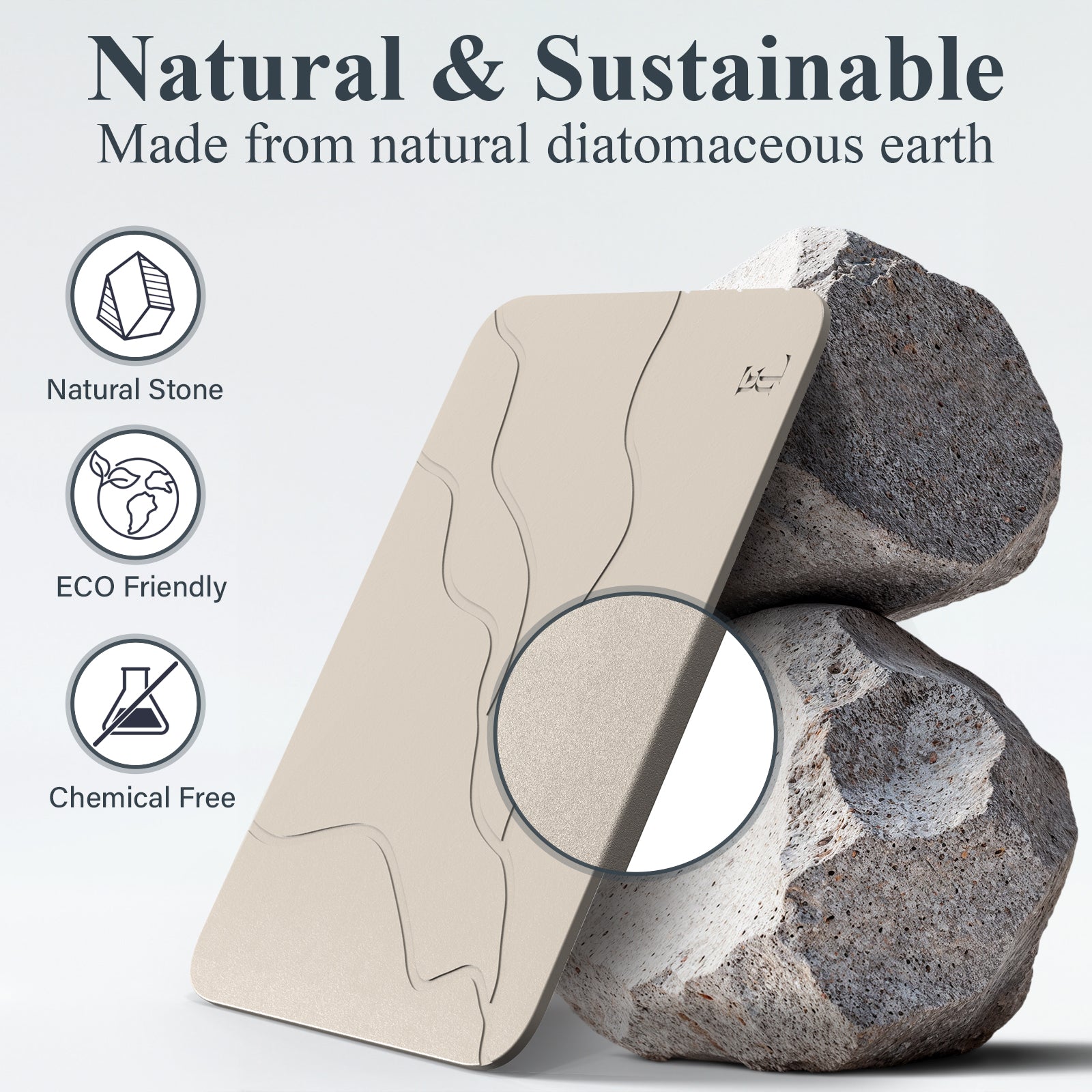 Forever Lifestyle Diatomaceous Earth Stone Bath Mat