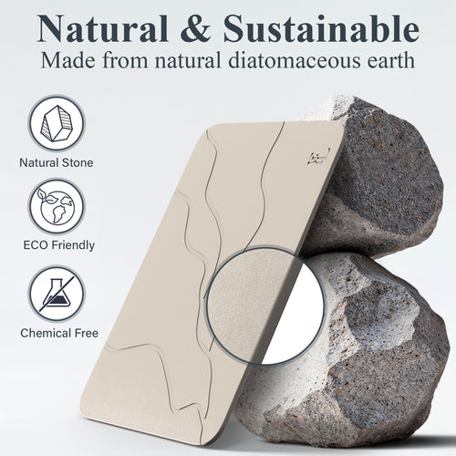 Forever Lifestyle Diatomaceous Earth Stone Bath Mat