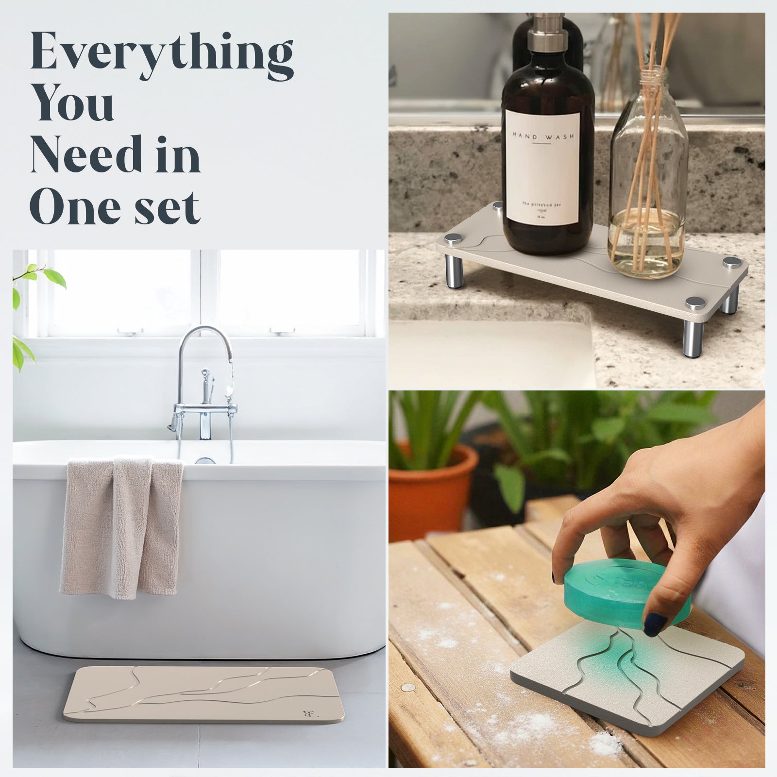 Forever Lifestyle Diatomaceous Earth Stone Bath Mat