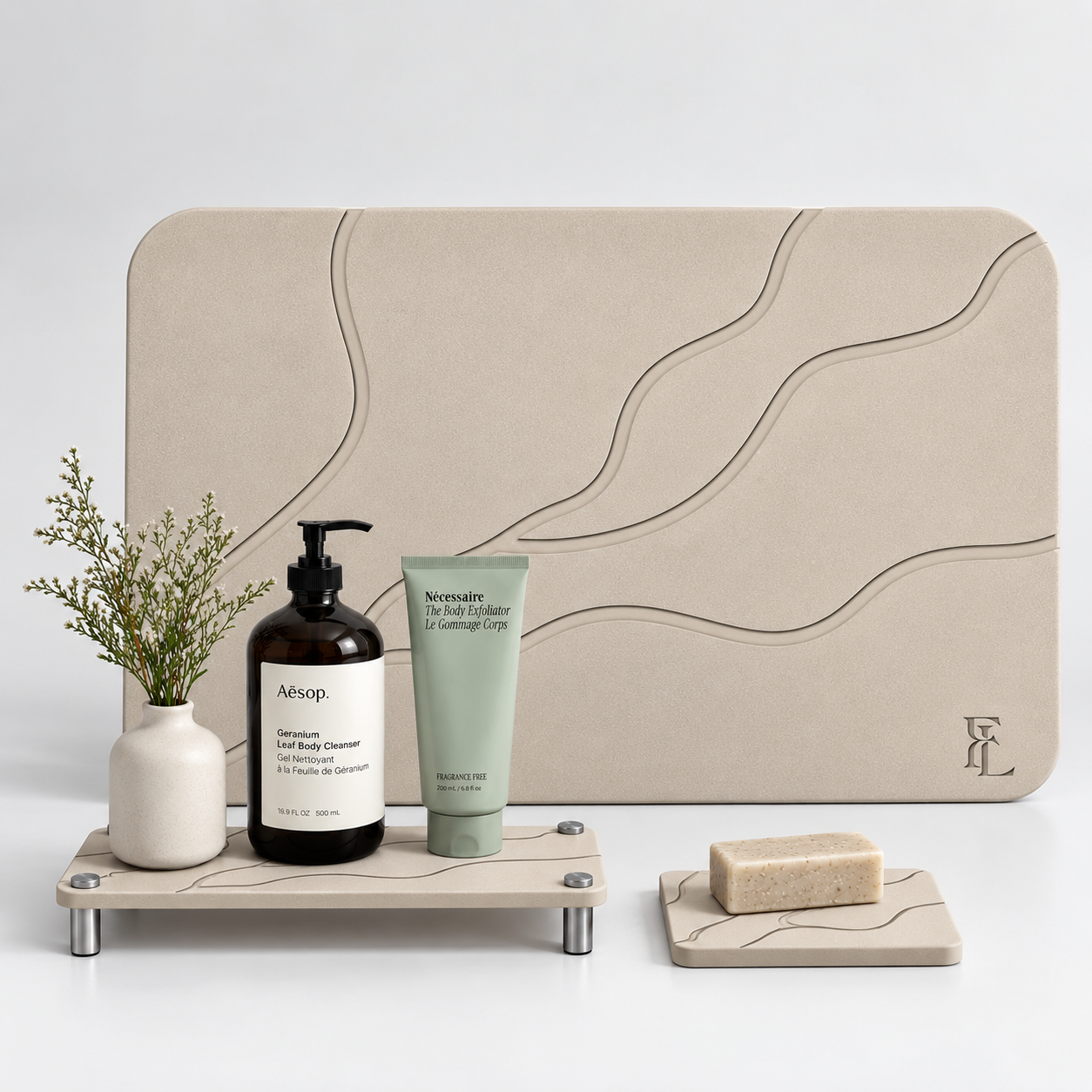 Forever Lifestyle Diatomaceous Earth Stone Bath Mat
