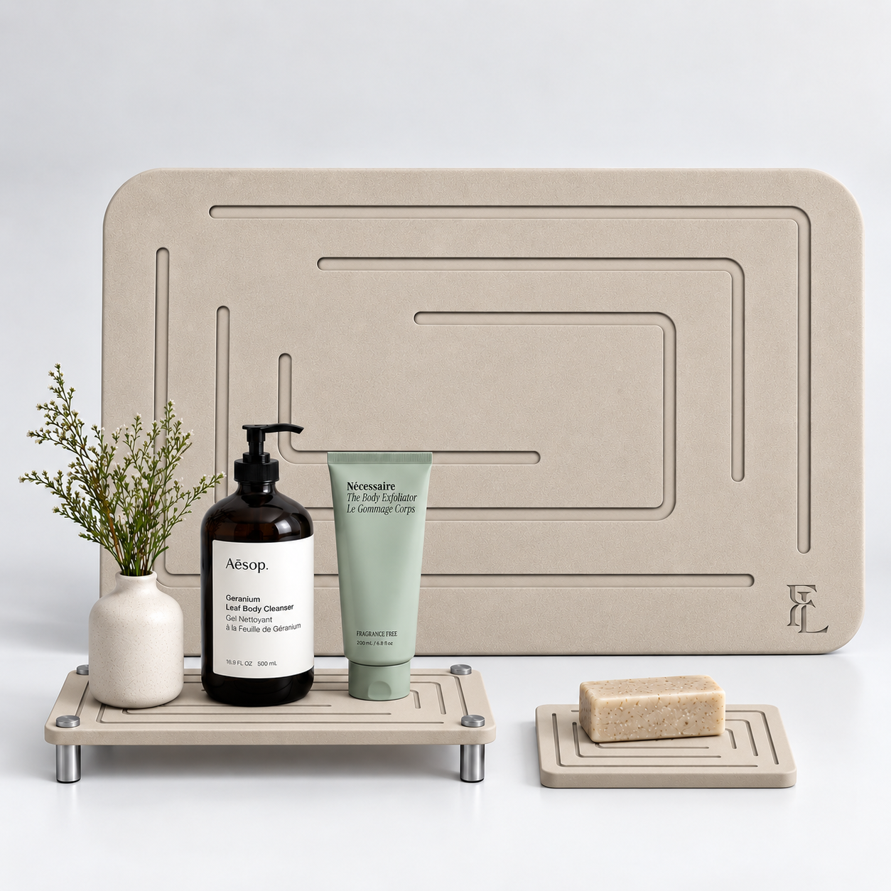 Forever Lifestyle Diatomaceous Earth Stone Bath Mat