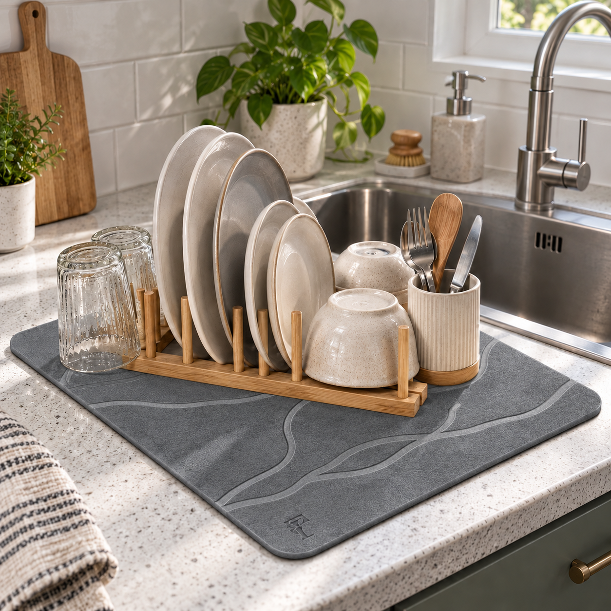 Forever Lifestyle Diatomaceous Earth Stone Bath Mat