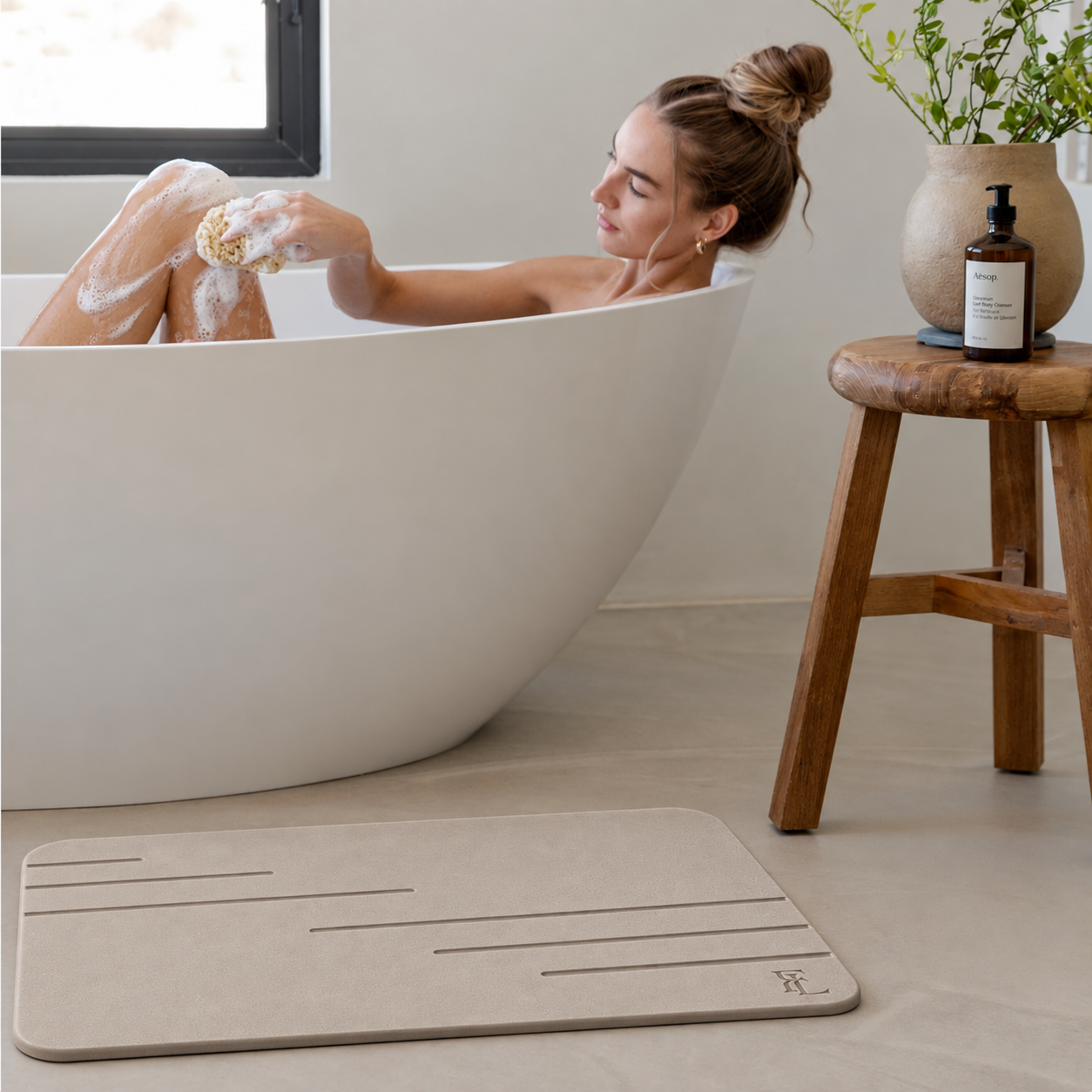 Forever Lifestyle Diatomaceous Earth Stone Bath Mat